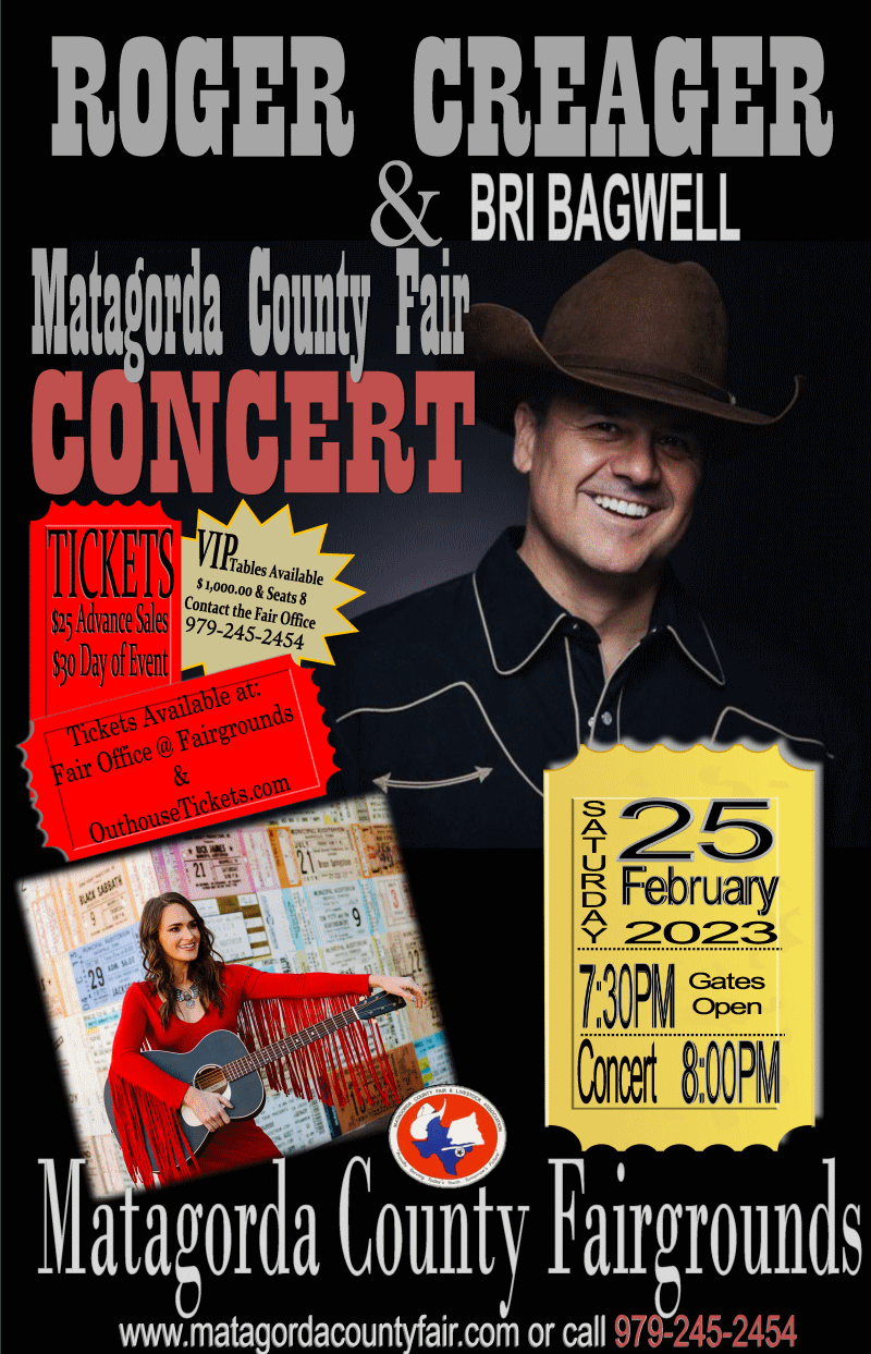 Matagorda County Fair Concert w/ Roger Creager and Bri Bagwell